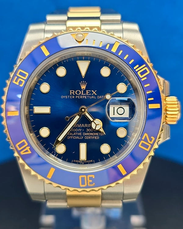 2015 Rolex Submariner Date "Bluesy" 40MM Blue Dial Two-Tone Oyster Bracelet (116613LB)