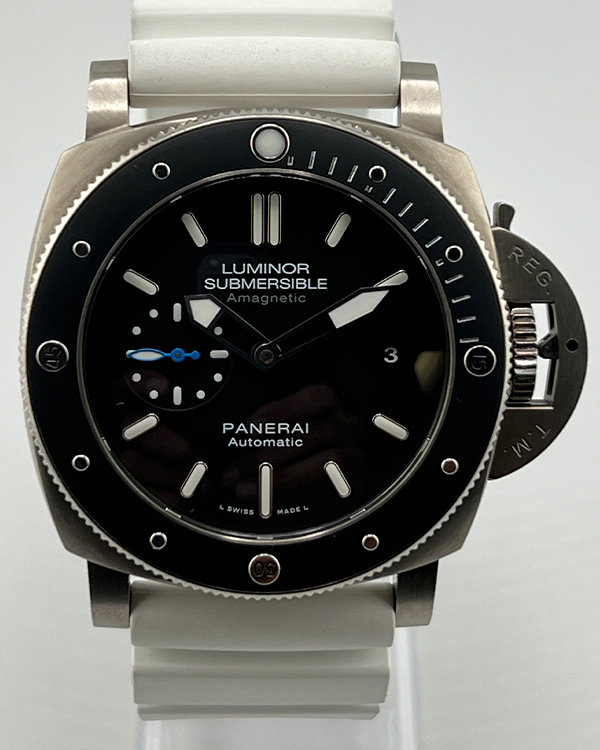 2018 Panerai Luminor Submersible 1950 3 Days 47MM Black Dial Rubber Strap (PAM01389)