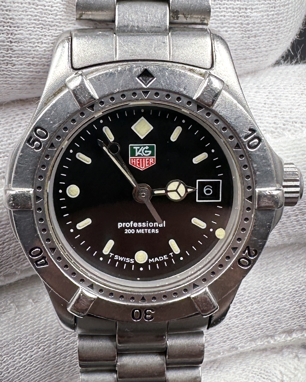 TAG Heuer Professional 200M Quartz 27MM Black Dial Steel Bracelet
