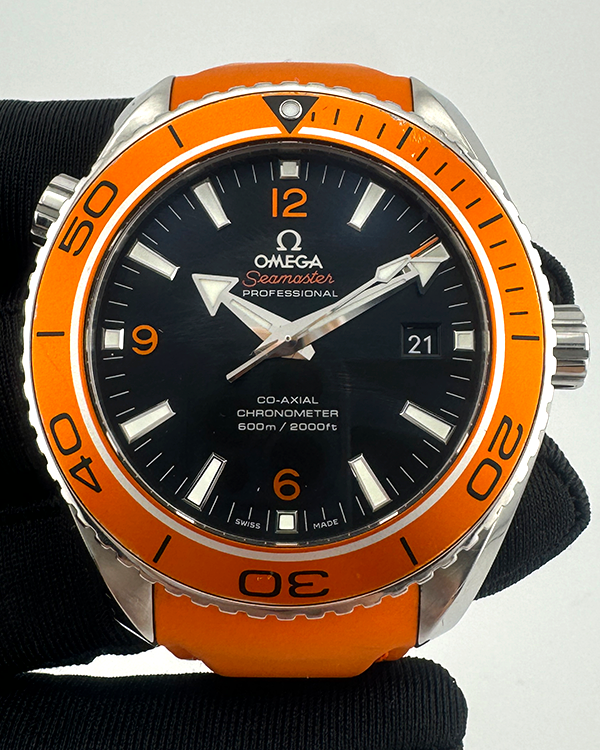 2019 Omega Seamaster Planet Ocean 45.5MM Black Dial Rubber Strap (232.32.46.21.01.001)