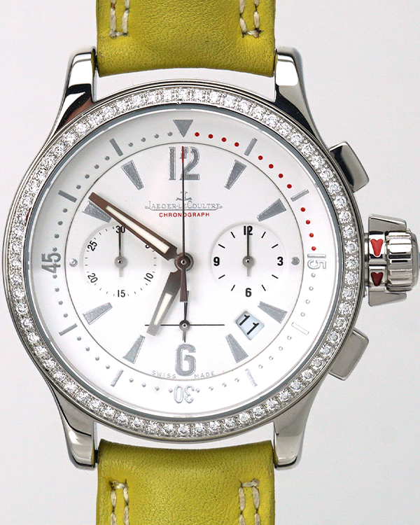 2007 Jaeger-LeCoultre Master Compressor Chronograph 36.8MM White Dial Leather Strap (Q1748402)