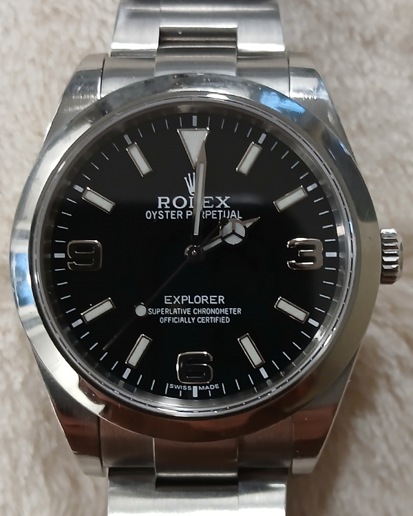 Rolex Explorer 39MM Black Dial Oyster Bracelet (214270)