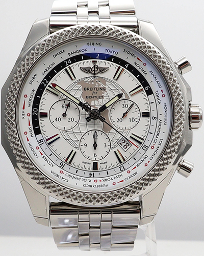 Breitling Bentley B05 Unitime 49MM Arctica White Dial Steel Bracelet (AB0521U0/A768-990A)