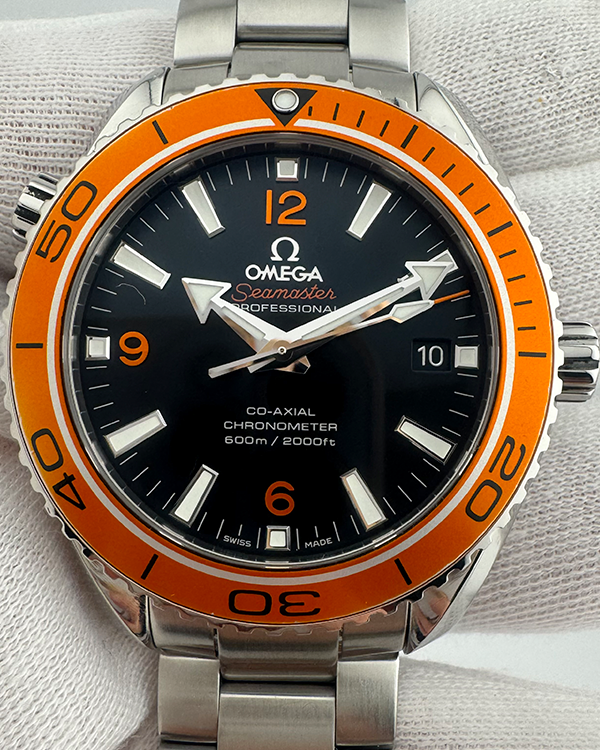 2018 Omega Seamaster Planet Ocean 42MM Black Dial Steel Bracelet (232.30.42.21.01.002)