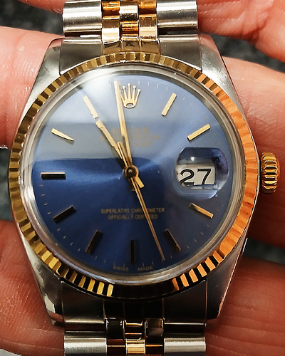 Rolex Datejust 36MM Blue Dial Two-Tone Jubilee Bracelet (16014)