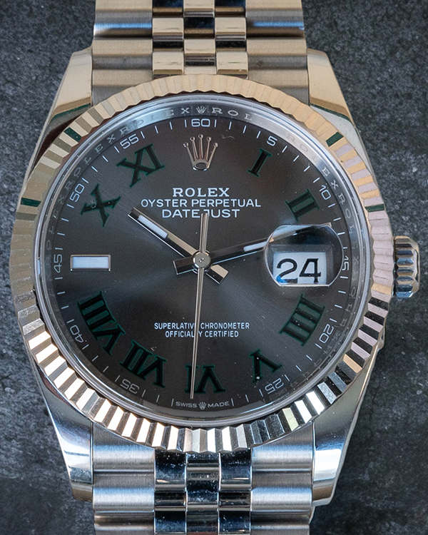 2023 Rolex Datejust "Wimbledon" 36MM Slate Dial Jubilee Bracelet (126234)