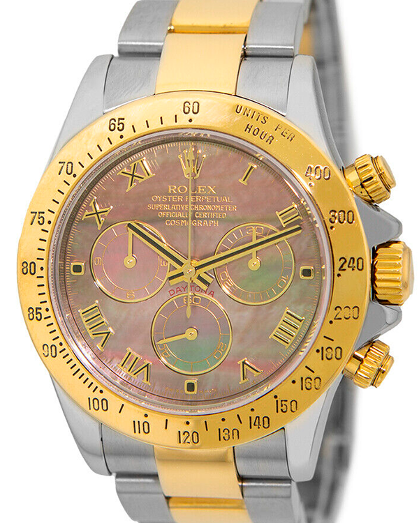 Rolex Daytona 40MM Tahitian Mother of Pearl Dial Two-Tone Bracelet (116523)