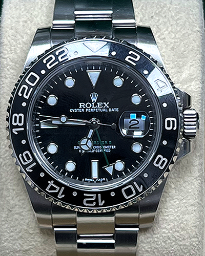 2018 Rolex GMT-Master II 40MM Black Dial Steel Bracelet (116710LN)