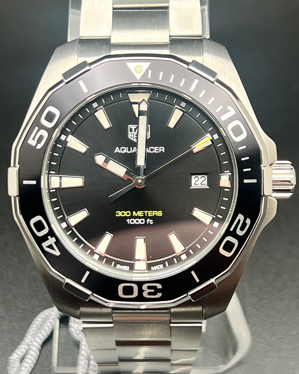 No Reserve - 2021 Tag Heuer Aquaracer 43MM Steel Black Dial (WAY101A.BA0746)