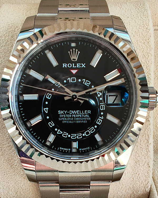 2023 Rolex Sky-Dweller 42MM Black Dial Oyster Bracelet (336934)