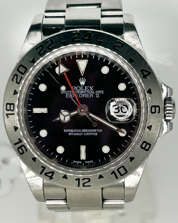 2006 (D Serial) Rolex Explorer II 40MM Black Dial Oyster Bracelet (16570)