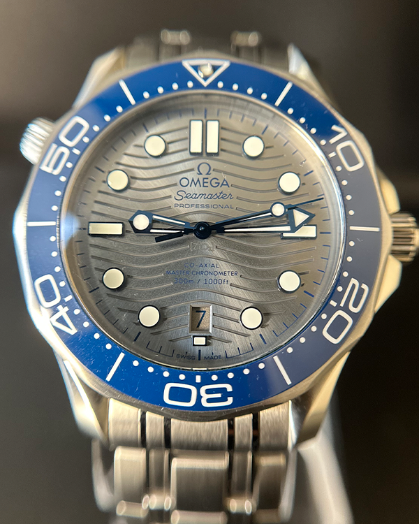 2022 Omega Seamaster Diver 300M Co-Axial Master Chronometer Steel Grey Dial (210.30.42.20.06.001)