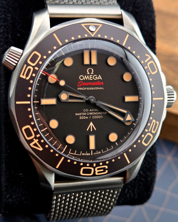 Omega Seamaster Diver 300M "007 No Time to Die" 42MM Brown Dial Titanium Bracelet (210.90.42.20.01.001)