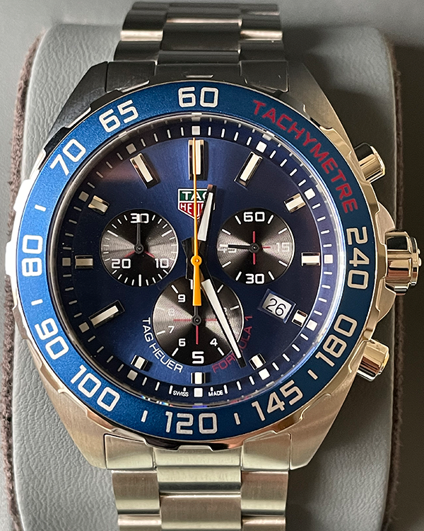 TAG Heuer Formula 1 "Red Bull" 43MM Quartz Blue Dial Steel Bracelet (CAZ101AB.BA0842)