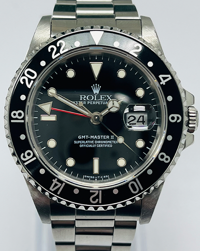 Rolex GMT-Master II 40MM Black Dial Oyster Bracelet (16710)