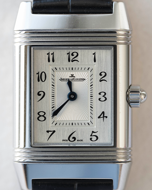 2014 Jaeger-LeCoultre Reverso Duetto 33.2x20.7MM Silver Dial Leather Strap (Q2668412)