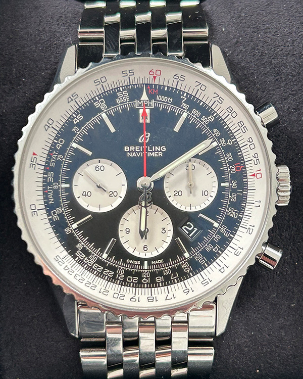 2020 Breitling Navitimer 1 B01 46MM Black Dial Steel Bracelet (AB0127211B1A1)