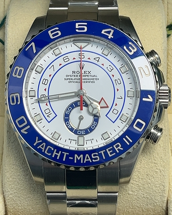 2018 Rolex Yacht-Master II 44MM White Dial Oystersteel Bracelet (116680)