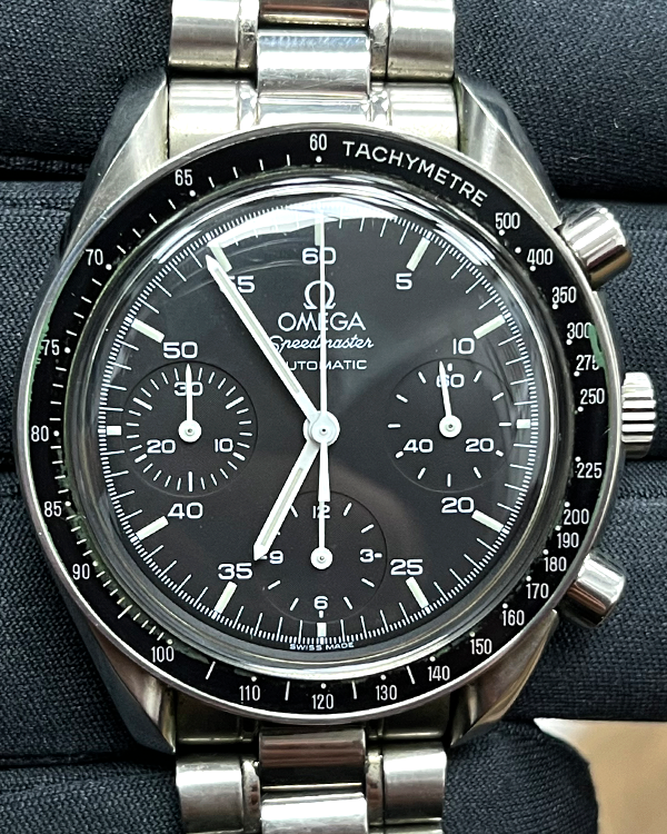 Omega Speedmaster Reduced 39MM Black Dial Steel Bracelet (3510.5)