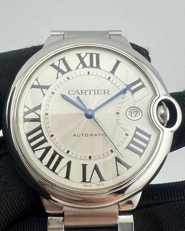 Cartier Ballon Bleu De Cartier 42MM Silver Dial Steel Bracelet (W69012Z4)