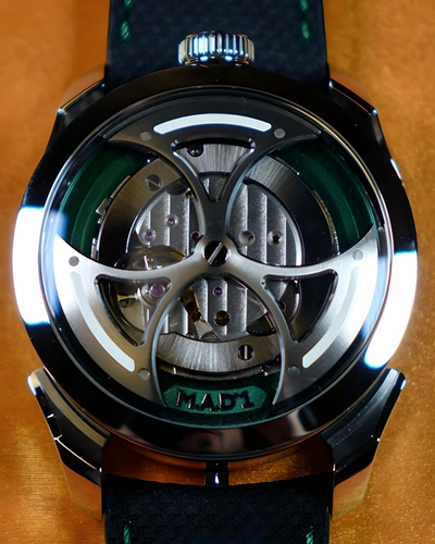 2024 MB&F MAD 1 Edition Green 42MM Skeleton Dial Leather Strap (M.A.D. 1)