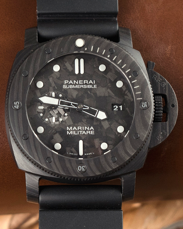 2019 Panerai Luminor Submersible Marina Militare 47MM Black Dial Rubber Strap (PAM00979)