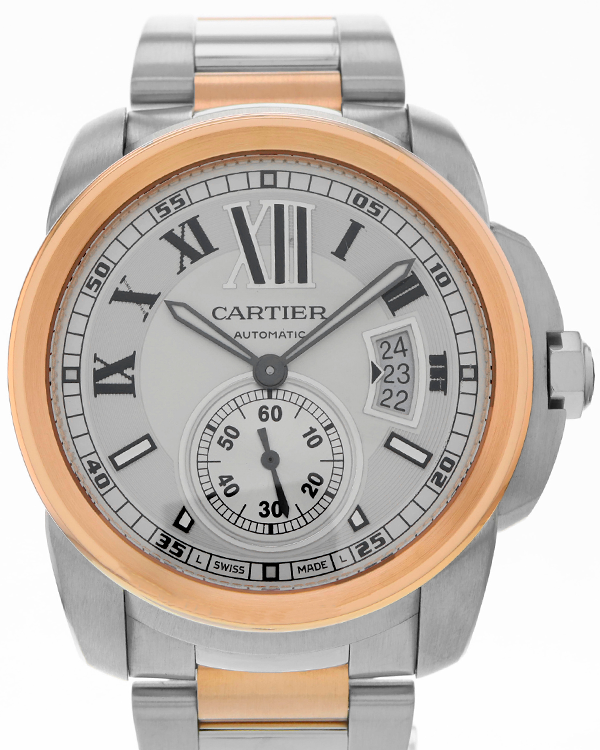 Cartier Calibre de Cartier 42MM Silver Dial Two-Tone Bracelet (W7100036)