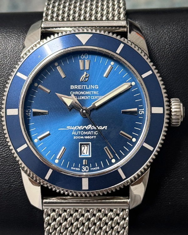 2016 Breitling Superocean Heritage 46MM Blue Dial Steel Bracelet (A1732016/C734)