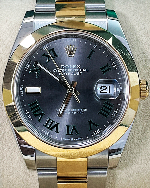 2023 Rolex Datejust "Wimbledon" 41MM Slate Dial Two-Tone Oyster Bracelet (126303)