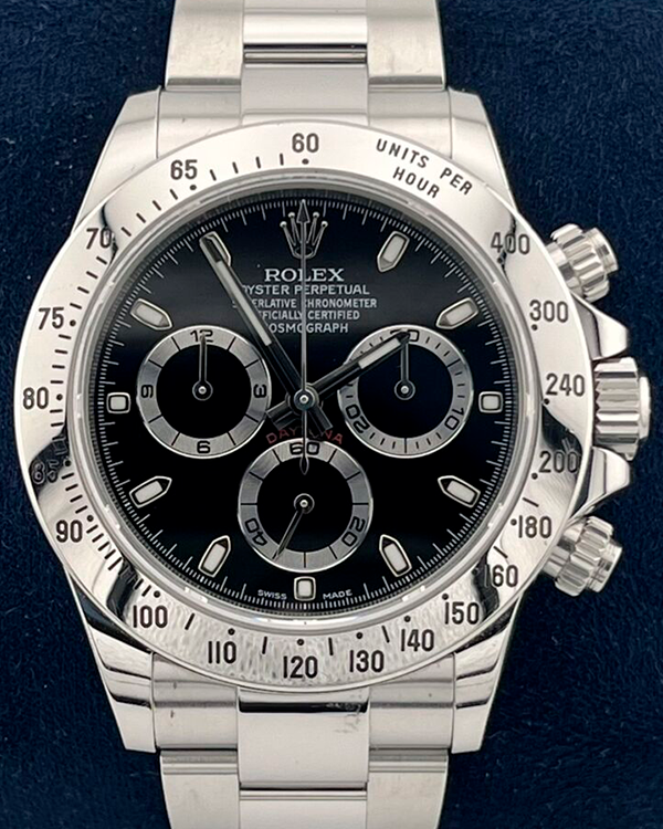 2014 Rolex Cosmograph Daytona 40MM Black Dial Steel Bracelet (116520)