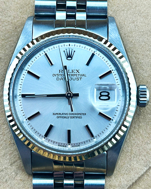 Rolex Datejust 36MM Silver Dial Jubilee Steel Bracelet (1601)