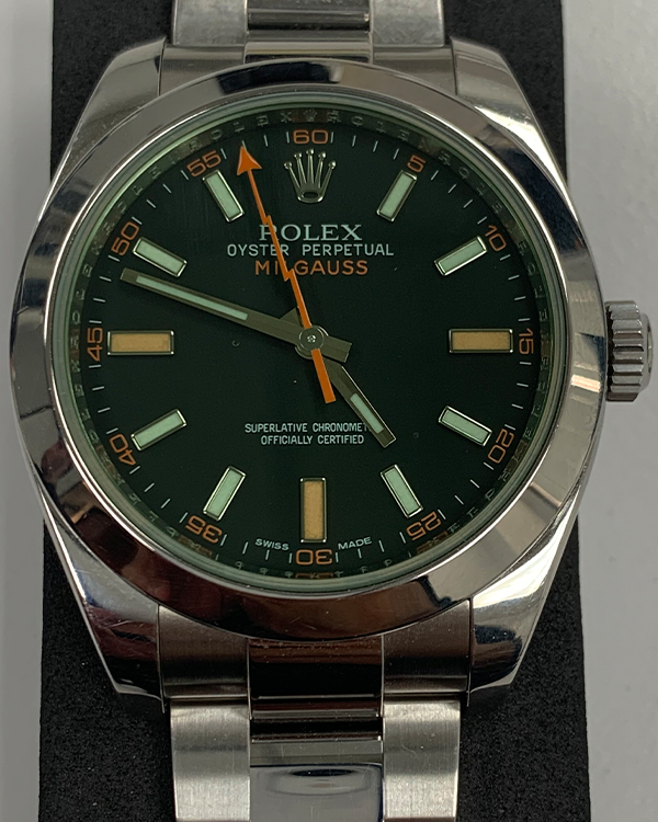 Rolex Milgauss 40MM Black Dial Oyster Bracelet (116400)