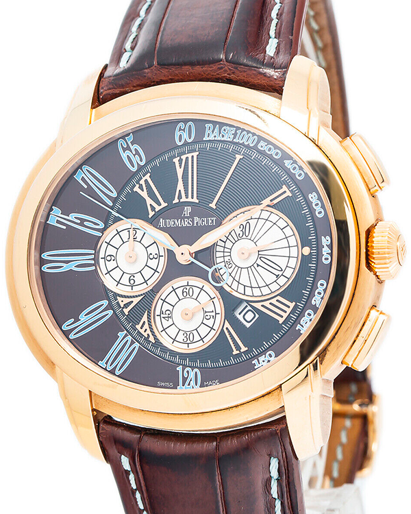 Audemars Piguet Millenary Chronograph 47MM Brown Dial Leather Strap (261450R)