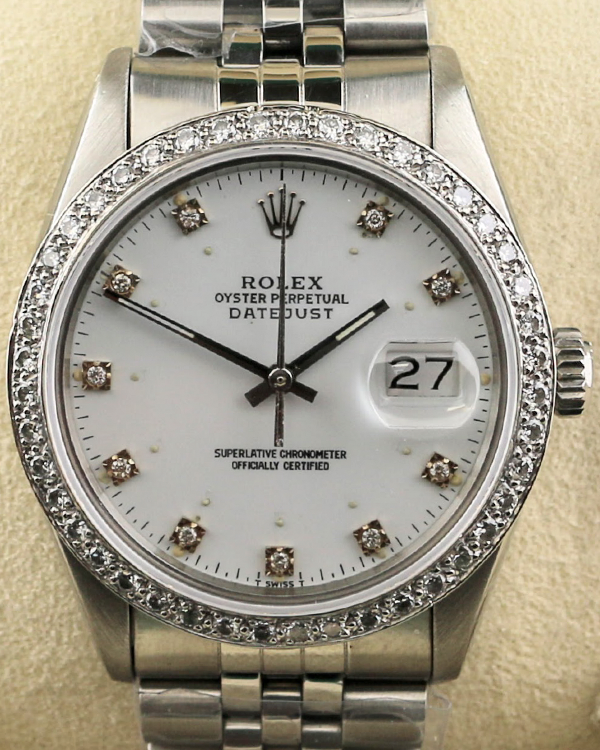 1979 (5.87 Mill. Serial) Rolex Datejust 36MM Aftermarket White Dial Jubilee Bracelet (16014)