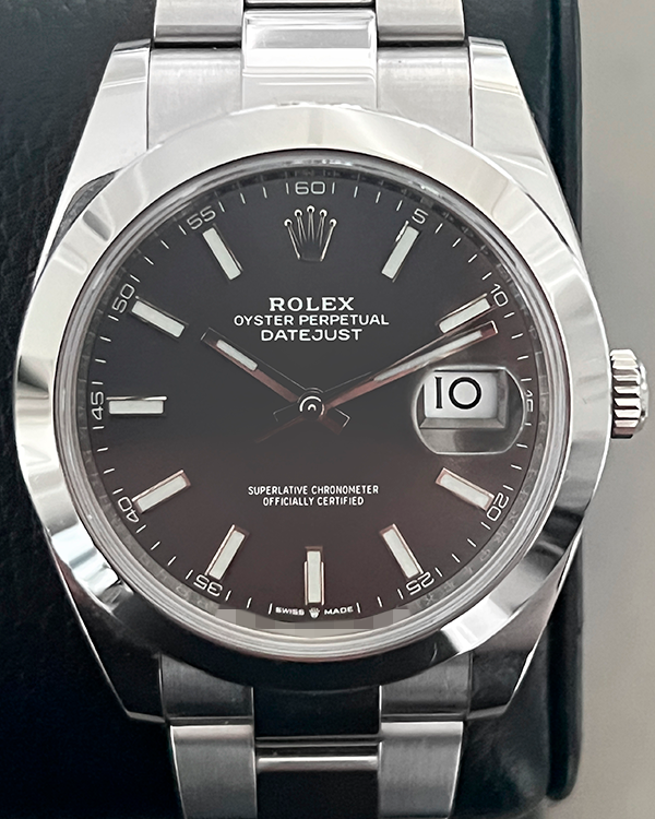 2022 Rolex Datejust 41MM Black Dial Oyster Bracelet (126300)