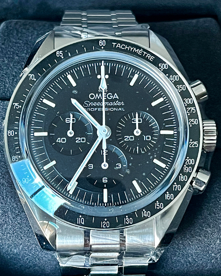 2024 Omega Speedmaster Professional Moonwatch 42MM Black Dial Steel Bracelet (310.30.42.50.01.002)