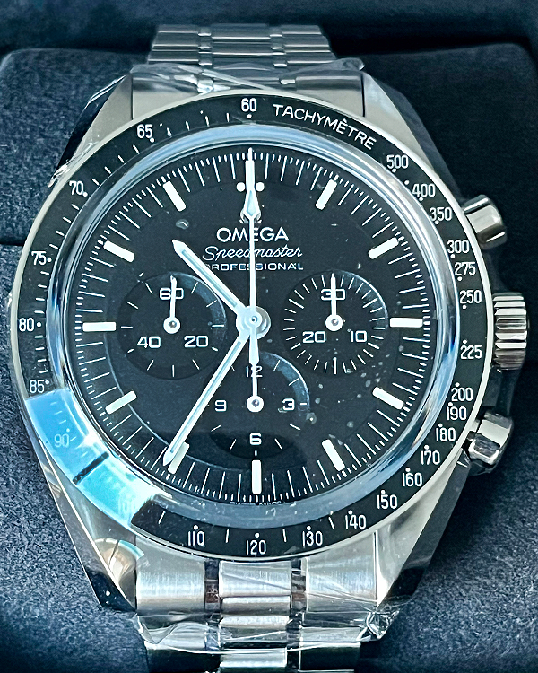 2024 Omega Speedmaster Professional Moonwatch 42MM Black Dial Steel Bracelet (310.30.42.50.01.002)