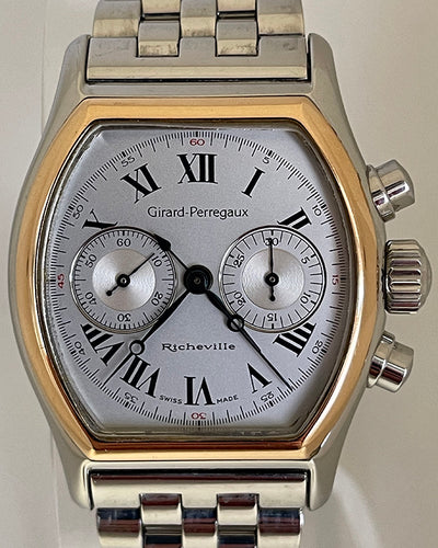 Girard Perregaux Richeville 35x45MM Silver Dial Steel Bracelet (2710)