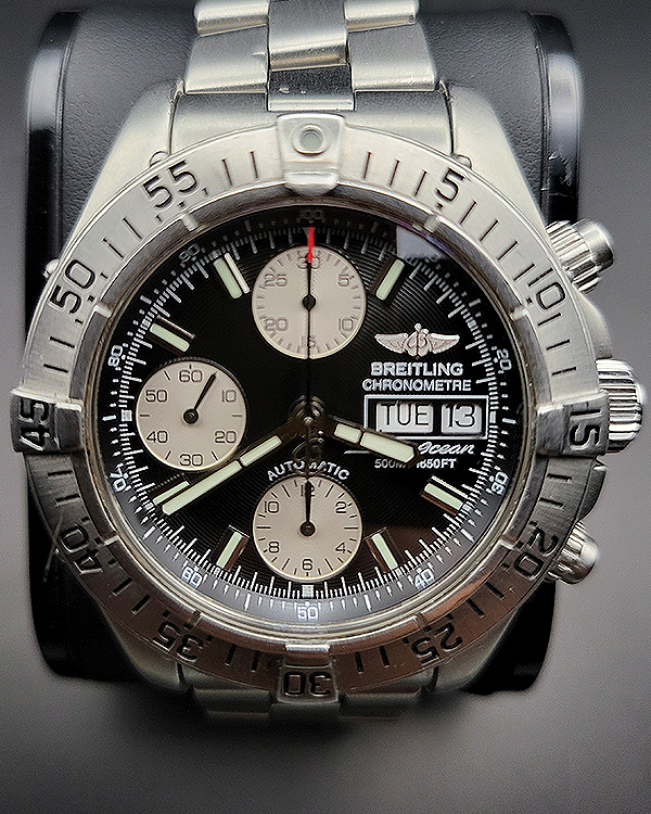 2006 Breitling Superocean Chronograph II 42MM Black Dial Steel Bracelet (A1334011/B683)