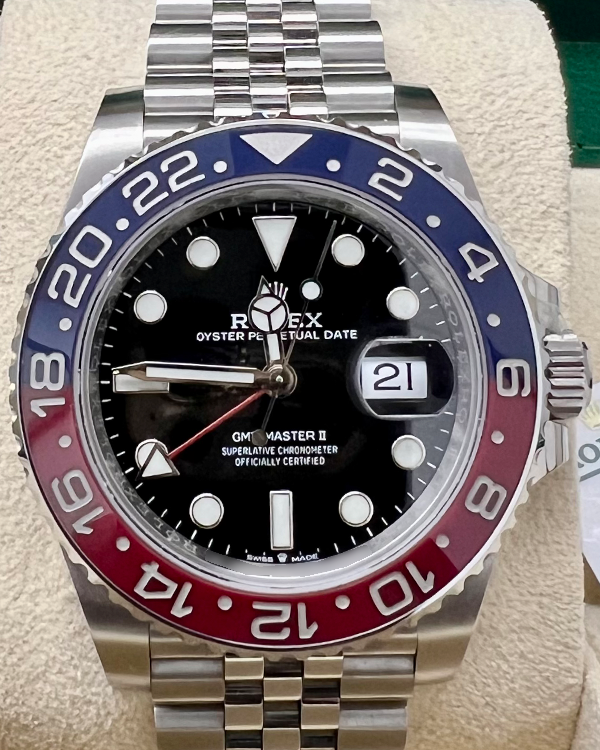 2022 Rolex GMT-Master II "Pepsi" 40MM Black Dial Jubilee Bracelet (126710BLRO)