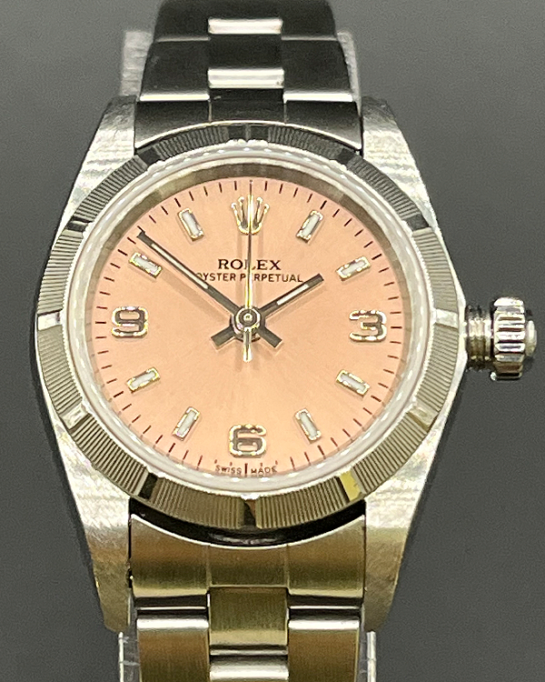 Rolex Oyster Perpetual 24MM Pink Dial Oyster Bracelet (76030)