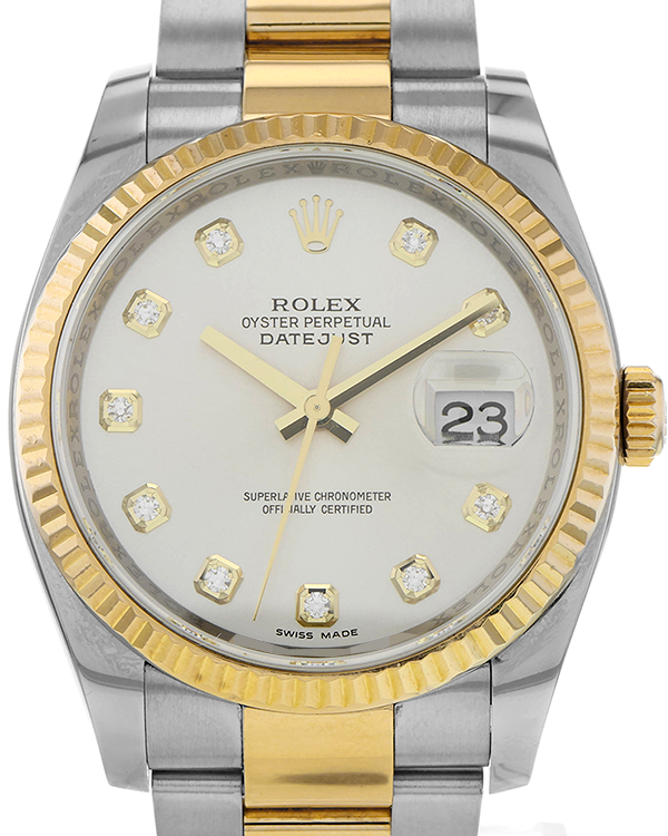 Rolex Datejust 36MM Silver Dial Two-Tone Bracelet (116233)