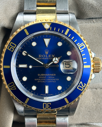 Rolex Submariner "Bluesy" 40MM Blue Dial Two-Tone Bracelet (16613)