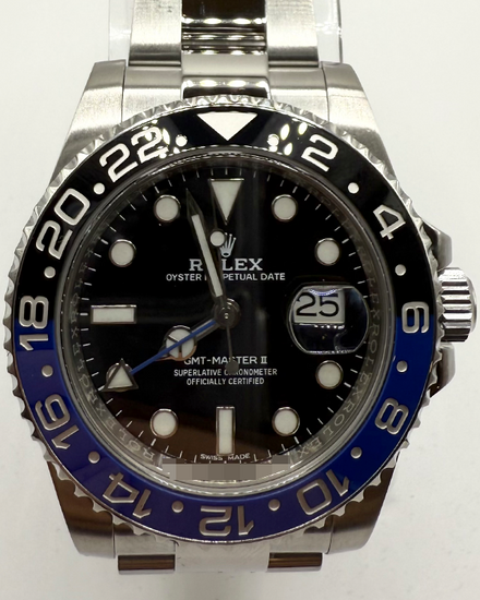 2017 Rolex GMT-Master II "Batman" 40MM Black Dial Oyster Bracelet (116710BLNR)