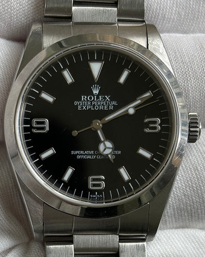 Rolex Explorer 36MM Black Dial Steel Bracelet (14270)