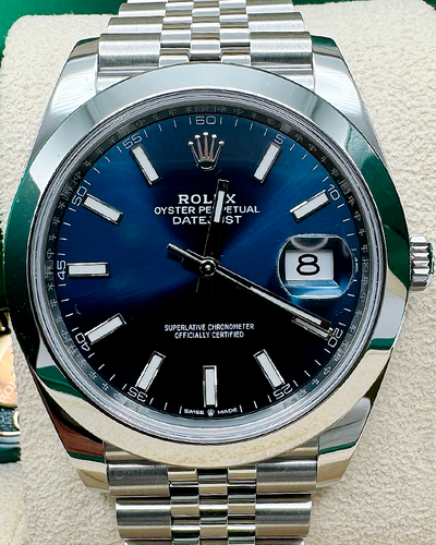 2024 Rolex Datejust 41MM Blue Dial Jubilee Bracelet (126300)