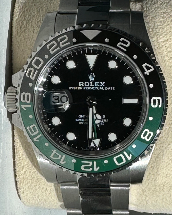 2024 Rolex GMT-Master II "Sprite" 40MM Black Dial Oyster Bracelet (126720VTNR)