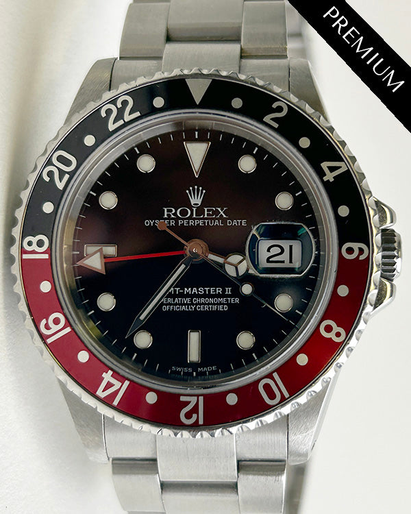 1995 (W Serial) Rolex GMT-Master II "Coke" 40MM Black Dial Oyster Bracelet (16710)