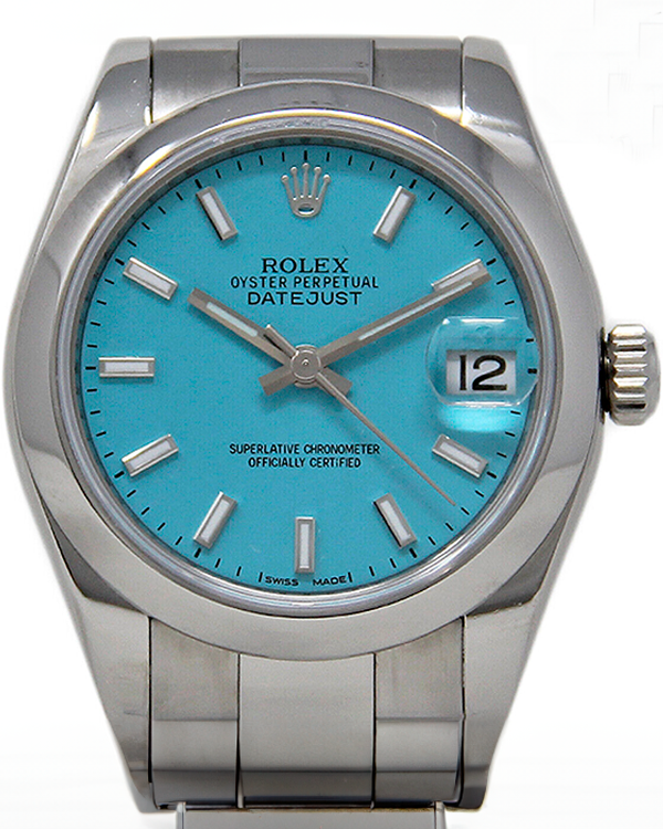 Rolex Datejust 31MM Turquoise  Dial Steel Bracelet (178240)