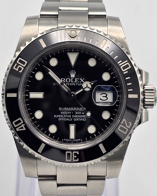 2013 Rolex Submariner Date 40MM Black Dial Oyster Bracelet (116610LN)